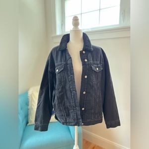 GAP Oversized Icon Denim Sherpa Lined Jacket NWT